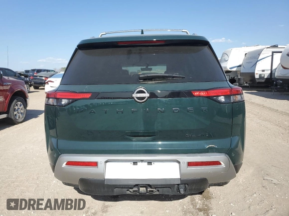 2024 Nissan Pathfinder SL with VIN 5N1DR3CDXRC252174, listed as a Copart auction lot 46054675 with 10,589 mi miles and Salvage title. Bid and sale history available at DreamBid. Image 6.