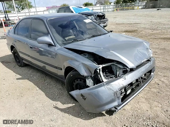 1997 Honda Civic DX with VIN 2HGEJ6626VH584455, listed as a Copart auction lot 50729965 with 264,056 mi miles and Salvage Title. Bid and sale history available at carsss.com. Image 10.