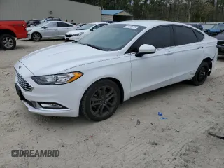 2018 Ford Fusion SE with VIN 3FA6P0HD9JR284796, listed as a Copart auction lot 52627275 with 87,438 mi miles and Salvage Title. Bid and sale history available at carsss.com. Image 1.