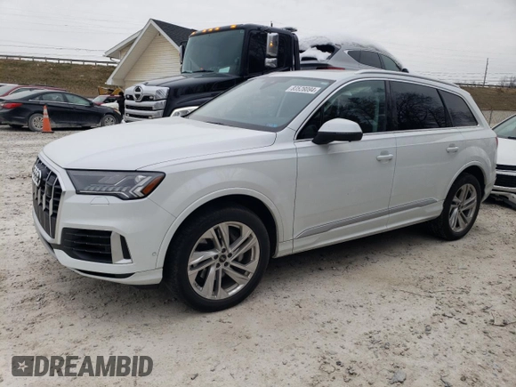 2023 Audi Q7 Premium z VIN WA1AXBF78PD012961, wystawiony jako Copart lot #83528094 z przebiegiem 31 698 mil mil oraz Szkoda całkowita • Salvage title. Historia ofert i sprzedaży dostępna na DreamBid. Obrazek 1.