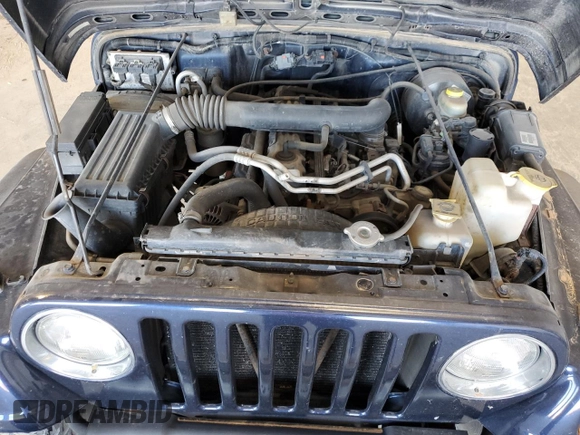 2002 Jeep Wrangler Sport with VIN 1J4FA49S82P713459, listed as a Copart auction lot 52745955 with 173,297 mi miles and Salvage Title. Bid and sale history available at carsss.com. Image 11.