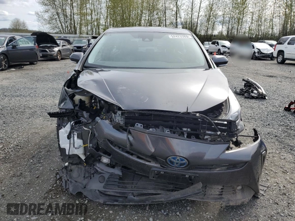2020 Toyota Prius LE with VIN JTDL9RFU3L3013121, listed as a Copart auction lot 52423385 with 75,229 mi miles and Salvage title. Bid and sale history available at DreamBid. Image 5.