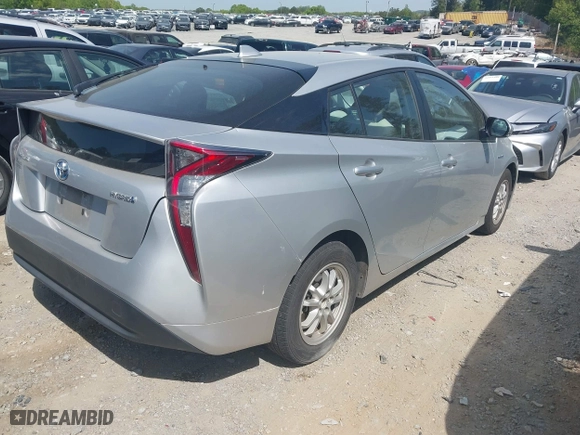 2016 Toyota Prius Four with VIN JTDKARFU8G3024205, listed as a IAAI auction lot 42052173 with 66,737 mi miles. Bid and sale history available at carsss.com. Image 4.