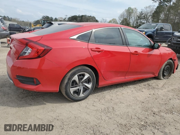 2020 Honda Civic Sedan LX with VIN 2HGFC2F64LH562834, listed as a Copart auction lot 49115365 with 71,231 mi miles and Salvage Title. Bid and sale history available at carsss.com. Image 3.