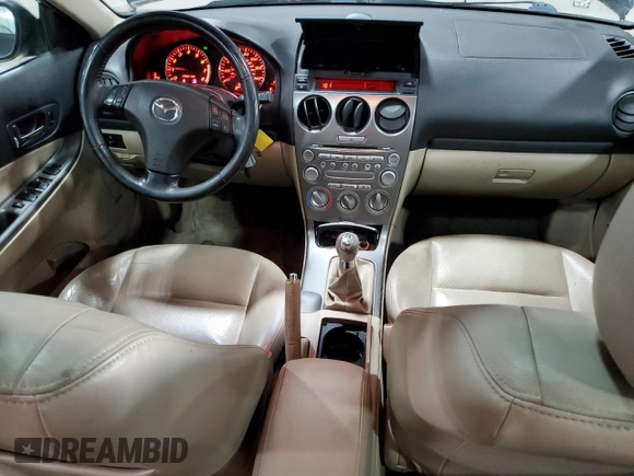 2005 Mazda 6 Sport with VIN 1YVHP80C655M24651, listed as a Copart auction lot 46460575 with 168,030 mi miles and Salvage Title. Bid and sale history available at DreamBid. Image 8.