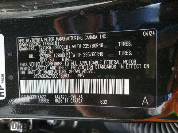 2025 Lexus NX 250 z VIN 2T2ADCAZ7SC016983, wystawiony jako Copart lot #41507125 z przebiegiem 6 530 mil mil oraz Szkoda całkowita • Salvage title. Historia ofert i sprzedaży dostępna na DreamBid. Obrazek 13.