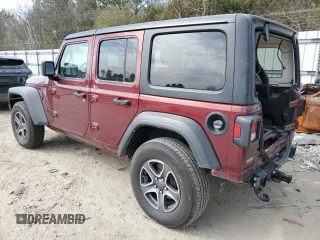2022 Jeep Wrangler Unlimited Sport S with VIN 1C4HJXDG5NW120932, listed as a Copart auction lot 49704795 with 60,514 mi miles and Salvage Title. Bid and sale history available at DreamBid. Image 2.