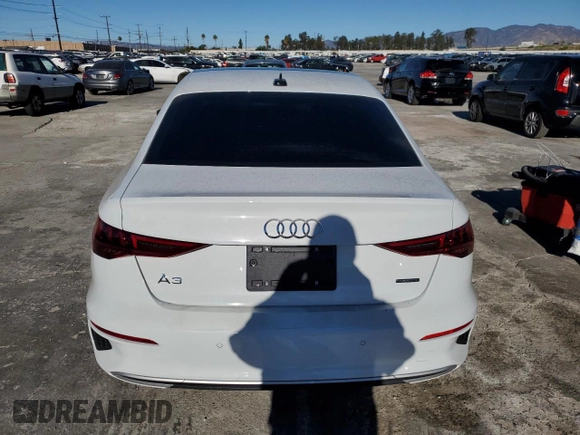 2023 Audi A3 Premium with VIN WAUGUDGY6PA128119, listed as a Copart auction lot 82787723 with 2,875 mi miles. Bid and sale history available at carsss.com. Image 6.