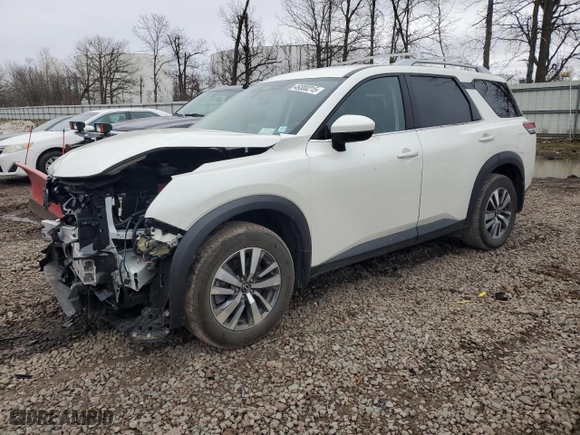 2024 Nissan Pathfinder SL with VIN 5N1DR3CC2RC280249, listed as a Copart auction lot 49300215 with 6,479 mi miles and Salvage Title. Bid and sale history available at carsss.com. Image 1.