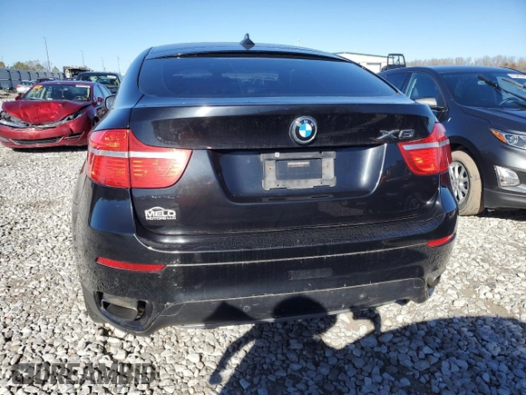 2011 BMW X6 50i with VIN 5UXFG8C55BLZ95130, listed as a Copart auction lot 80016764 with 105,710 mi miles and Salvage Title. Bid and sale history available at carsss.com. Image 6.