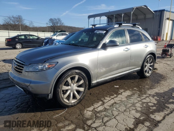 2008 Infiniti FX with VIN JNRAS08U48X101003, listed as a Copart auction lot 46647725 with 208,768 mi miles and Salvage title. Bid and sale history available at DreamBid. Image 1.