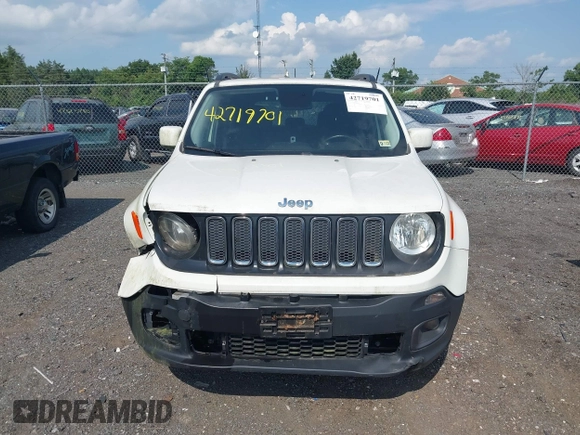 2017 Jeep Renegade Latitude with VIN ZACCJBBB9HPG48446, listed as a IAAI auction lot 42719701 with 72,769 mi miles and . Bid and sale history available at DreamBid. Image 12.