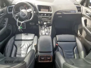 2016 Audi SQ5 Premium Plus with VIN WA1CCAFP0GA015076, listed as a Copart auction lot 57091295 with 136,573 mi miles and Salvage title. Bid and sale history available at DreamBid. Image 8.
