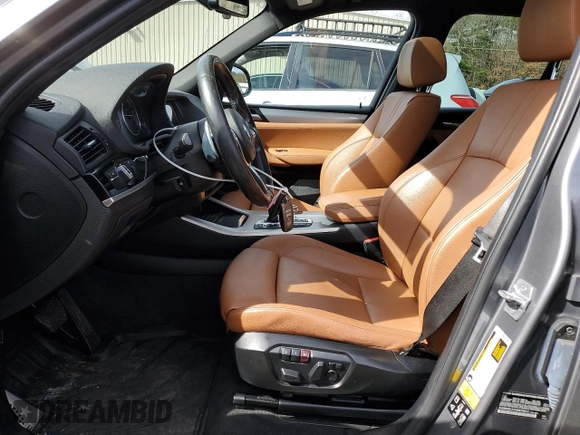 2017 BMW X3 xDrive28i with VIN 5UXWX9C31H0W70912, listed as a Copart auction lot 48392275 with 69,908 mi miles and Salvage Title. Bid and sale history available at DreamBid. Image 7.