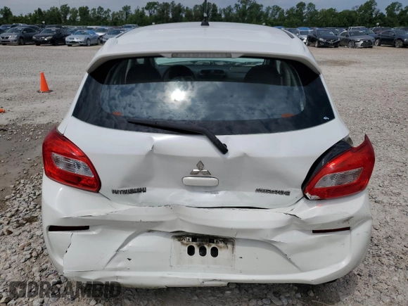 2017 Mitsubishi Mirage ES with VIN ML32A3HJ9HH021899, listed as a Copart auction lot 55824015 with 99,247 mi miles and Salvage title. Bid and sale history available at DreamBid. Image 6.