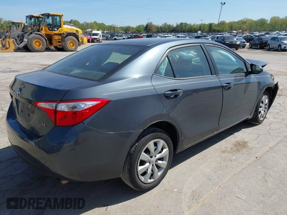 2016 Toyota Corolla L with VIN 2T1BURHE1GC598276, listed as a IAAI auction lot 42225738 with 55,394 mi miles and . Bid and sale history available at DreamBid. Image 4.