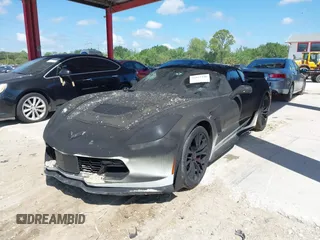 2019 Chevrolet Corvette Z06 3LZ with VIN 1G1YU2D67K5601664, listed as a IAAI auction lot 41923120 with 2,216 mi miles. Bid and sale history available at carsss.com. Image 2.