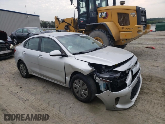 2020 Kia Rio S with VIN 3KPA24AD2LE297081, listed as a Copart auction lot 62927934 with 163,611 mi miles and Salvage Title. Bid and sale history available at carsss.com. Image 4.