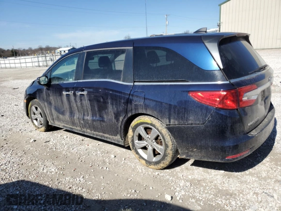 2019 Honda Odyssey EX-L with VIN 5FNRL6H70KB025729, listed as a Copart auction lot 46331235 with 123,682 mi miles and Salvage Title. Bid and sale history available at carsss.com. Image 2.