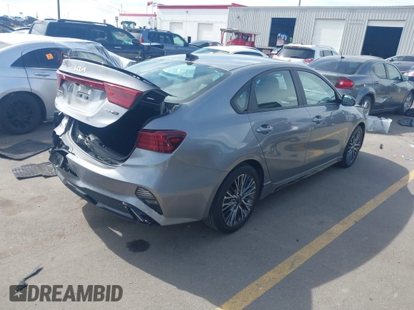 2023 Kia Forte GT-Line with VIN 3KPF54AD7PE568333, listed as a IAAI auction lot 41778382 with 24,536 mi miles. Bid and sale history available at carsss.com. Image 4.