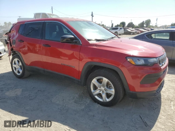 2023 Jeep Compass Sport with VIN 3C4NJDAN5PT513472, listed as a Copart auction lot 59306965 with 31,256 mi miles and Clean title. Bid and sale history available at DreamBid. Image 4.