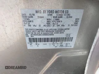 2008 Ford Edge SEL z VIN 2FMDK48C08BB24082, wystawiony jako IAAI lot #42207882 z przebiegiem 147 549 mil mil oraz . Historia ofert i sprzedaży dostępna na DreamBid. Obrazek 9.