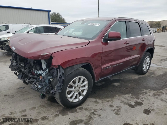 2022 Jeep Grand Cherokee WK Laredo X with VIN 1C4RJEAG3NC155015, listed as a Copart auction lot 88143025 with 26,200 mi miles and Non Repairable. Bid and sale history available at carsss.com. Image 1.