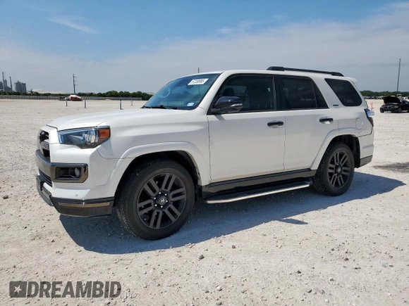 2020 Toyota 4Runner SR5 with VIN JTEZU5JR0L5220926, listed as a Copart auction lot 57238995 with 49,362 mi miles and Salvage title. Bid and sale history available at DreamBid. Image 1.