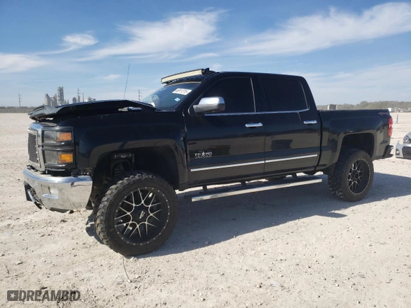 2015 Chevrolet Silverado 1500 LTZ with VIN 3GCUKSEC4FG191842, listed as a Copart auction lot 46911215 with 310,340 mi miles and Salvage Title. Bid and sale history available at carsss.com. Image 1.