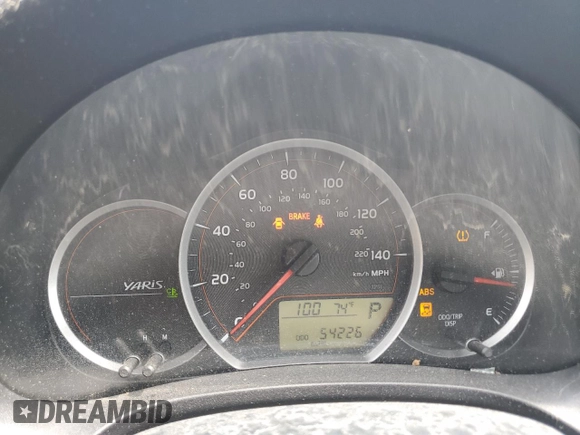 2014 Toyota Yaris L with VIN JTDJTUD30ED582463, listed as a Copart auction lot 56052815 with 54,226 mi miles and Clean Title. Bid and sale history available at DreamBid. Image 9.