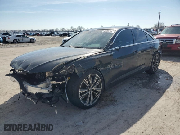 2020 Audi A6 Premium Plus with VIN WAUE8AF27LN051884, listed as a Copart auction lot 45952595 with 69,552 mi miles and Salvage Title. Bid and sale history available at carsss.com. Image 1.
