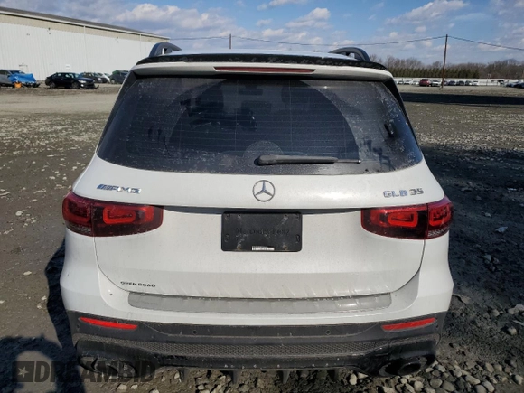 2021 Mercedes-Benz GLB with VIN W1N4M5BB6MW086010, listed as a Copart auction lot 42741805 with 41,017 mi miles and Salvage Title. Bid and sale history available at carsss.com. Image 6.