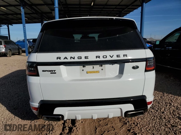2022 Land Rover Range Rover Sport HST with VIN SALWS2RU7NA796472, listed as a Copart auction lot 84107624 with 44,218 mi miles and Salvage Title. Bid and sale history available at carsss.com. Image 6.