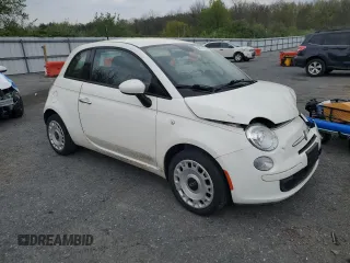 2015 FIAT 500 Pop with VIN 3C3CFFAR5FT696219, listed as a Copart auction lot 54511235 with 73,385 mi miles and Salvage Title. Bid and sale history available at carsss.com. Image 4.