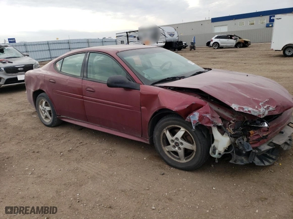 2004 Pontiac Grand Prix GT1 with VIN 2G2WP522241357339, listed as a Copart auction lot 85964784 with 260,179 mi miles and Clean Title. Bid and sale history available at carsss.com. Image 4.