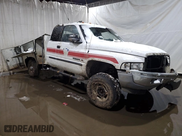 2001 Dodge Ram 2500 with VIN 1B7KF23Z11J571893, listed as a Copart auction lot 41463605 with 87,205 mi miles and Salvage Title. Bid and sale history available at carsss.com. Image 4.