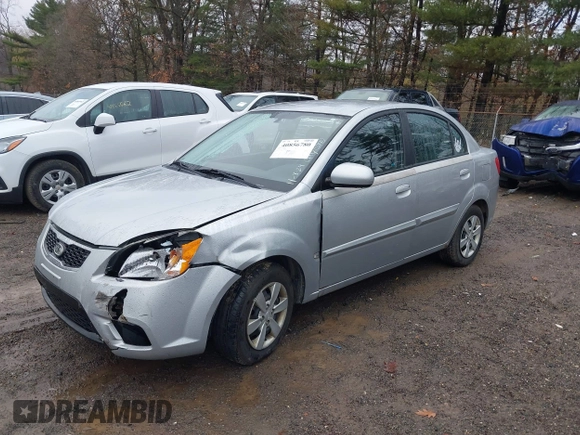 2010 Kia Rio LX with VIN KNADH4A37A6645279, listed as a IAAI auction lot 40856780 with 165,385 mi miles. Bid and sale history available at carsss.com. Image 17.