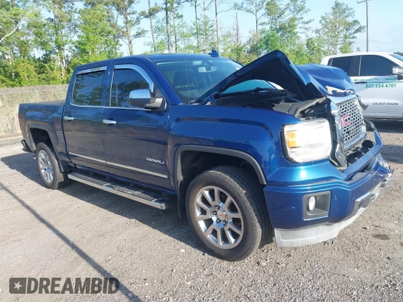 2015 GMC Sierra 1500 Denali z VIN 3GTP1WEC2FG201307, wystawiony jako IAAI lot #41931366 z przebiegiem 99 644 mil mil oraz . Historia ofert i sprzedaży dostępna na DreamBid. Obrazek 1.