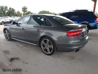 2014 Audi S4 Premium Plus with VIN WAUBGAFL6EA045163, listed as a IAAI auction lot 41987383 with 64,495 mi miles. Bid and sale history available at carsss.com. Image 3.