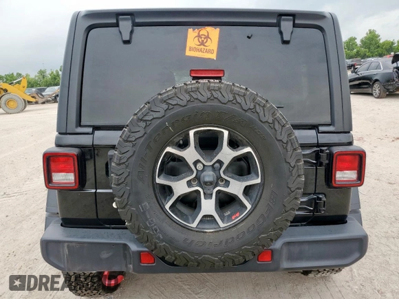 2020 Jeep Wrangler Unlimited Rubicon with VIN 1C4HJXFG9LW101973, listed as a Copart auction lot 60261365 with 61,097 mi miles and Clean title. Bid and sale history available at DreamBid. Image 6.