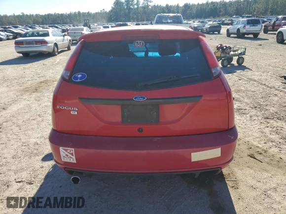 2007 Ford Focus S with VIN 1FAFP37N47W183716, listed as a Copart auction lot 87702785 with 203,315 mi miles and Salvage Title. Bid and sale history available at carsss.com. Image 6.