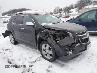 2014 Chevrolet Equinox LTZ with VIN 2GNFLHE39E6350753, listed as a IAAI auction lot 41356892 with 128,410 mi miles. Bid and sale history available at carsss.com. Image 1.