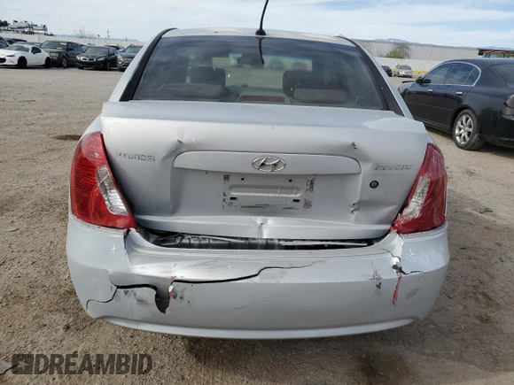2009 Hyundai Accent Auto GLS with VIN KMHCN46C09U310271, listed as a Copart auction lot 51095345 with 135,800 mi miles and Salvage Title. Bid and sale history available at carsss.com. Image 6.