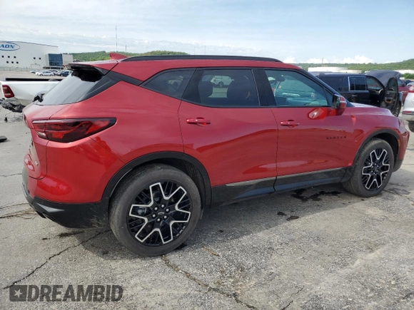 2023 Chevrolet Blazer RS with VIN 3GNKBKRS0PS111791, listed as a Copart auction lot 61248575 with 14,702 mi miles and Salvage title. Bid and sale history available at DreamBid. Image 3.