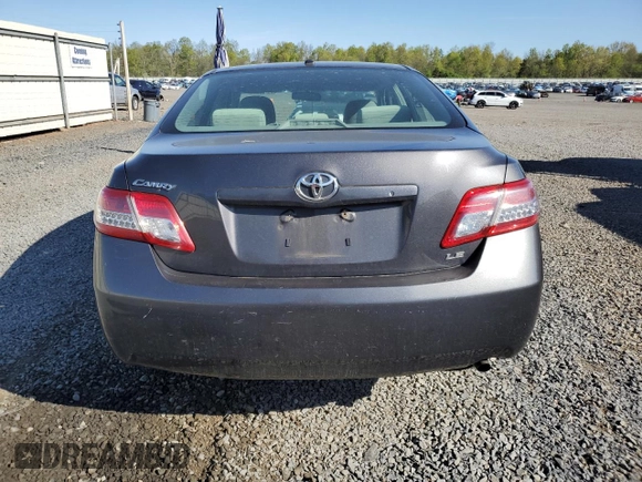 2011 Toyota Camry LE with VIN 4T1BF3EK5BU657158, listed as a Copart auction lot 54829565 with 123,660 mi miles and Salvage Title. Bid and sale history available at DreamBid. Image 6.