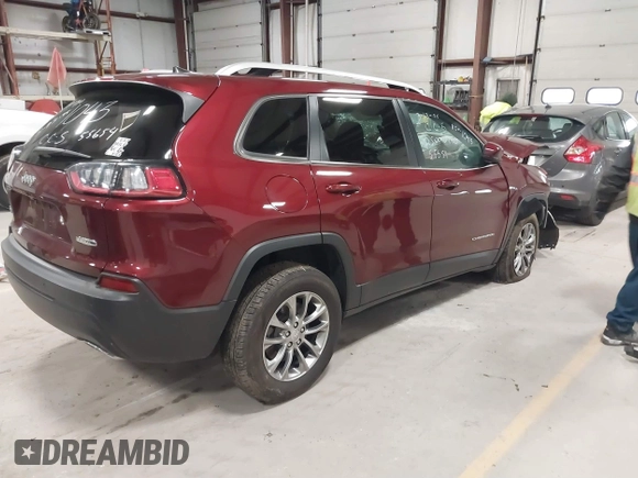 2021 Jeep Cherokee Latitude Lux with VIN 1C4PJMMX1MD131043, listed as a IAAI auction lot 41824130 with 56,414 mi miles and . Bid and sale history available at carsss.com. Image 4.