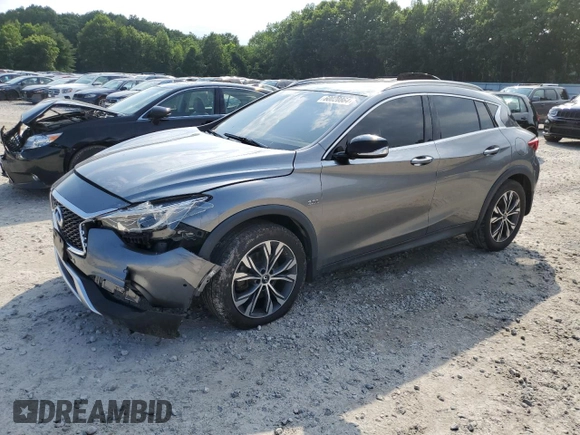 2017 Infiniti QX30 Luxury with VIN SJKCH5CR5HA026609, listed as a Copart auction lot 60020864 with 57,292 mi miles and Salvage Title. Bid and sale history available at carsss.com. Image 1.