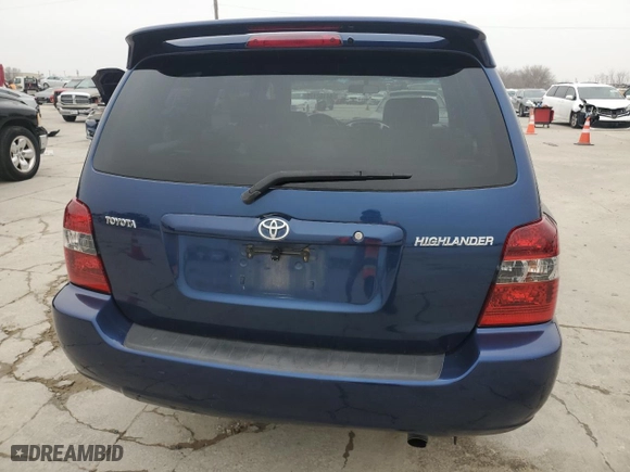 2007 Toyota Highlander with VIN JTEGD21A770158962, listed as a Copart auction lot 44162175 with 208,885 mi miles and Salvage Title. Bid and sale history available at carsss.com. Image 6.