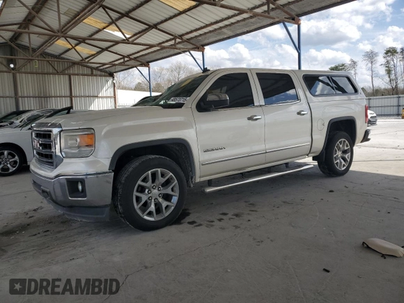 2014 GMC Sierra 1500 SLT with VIN 3GTP1VEC1EG190700, listed as a Copart auction lot 48573715 with 133,563 mi miles and Salvage title. Bid and sale history available at DreamBid. Image 1.