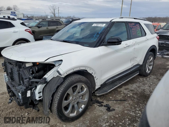 2020 Ford Explorer Platinum with VIN 1FM5K8HC4LGB20159, listed as a Copart auction lot 47005125 with 16,802 mi miles and Salvage Title. Bid and sale history available at carsss.com. Image 1.
